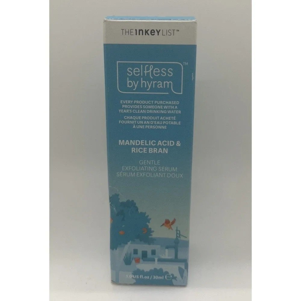 Selfless by Hyram Mandelic Acid & Rice Bran Gentle Exfoliating Serum 1 fl oz NEW